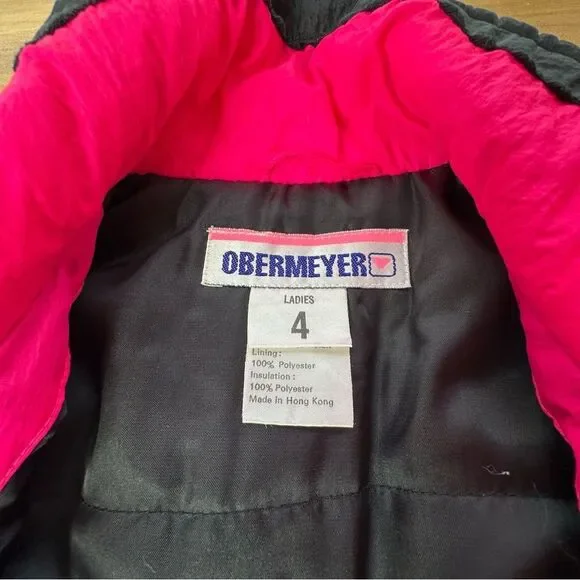OBERMEYER 80’s 90’s Neon Escapade Snow Suit Size 4 - Picture 4 of 17